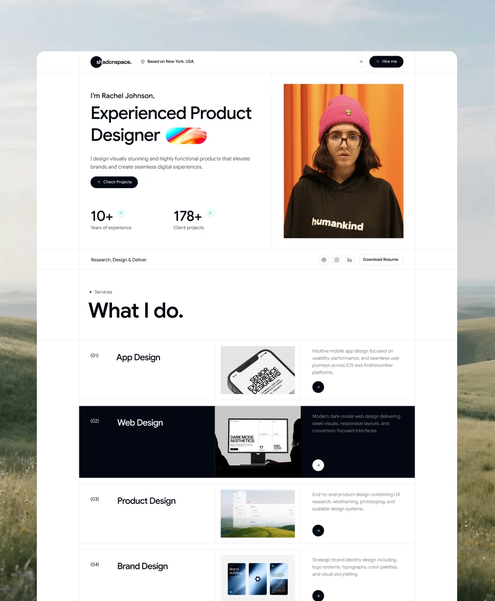Portfolio Landing Page