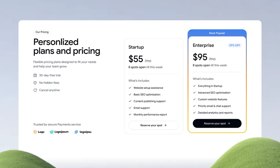 Pricing Section