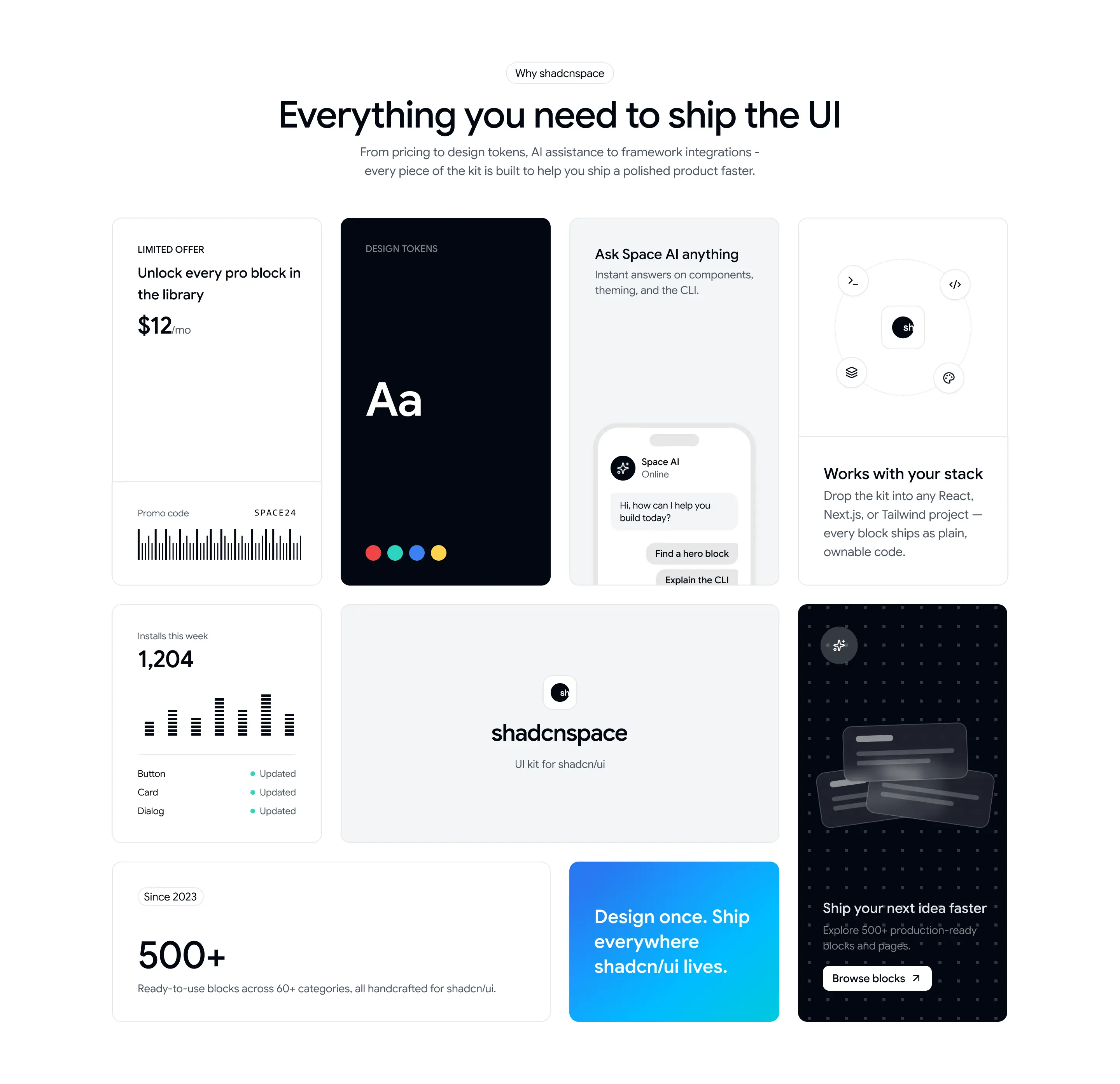Bento Grid 04 - Product Highlights