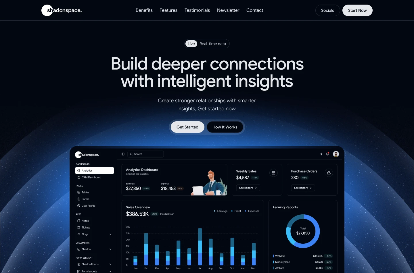 Hero 11 - AI Analytics Hero Section