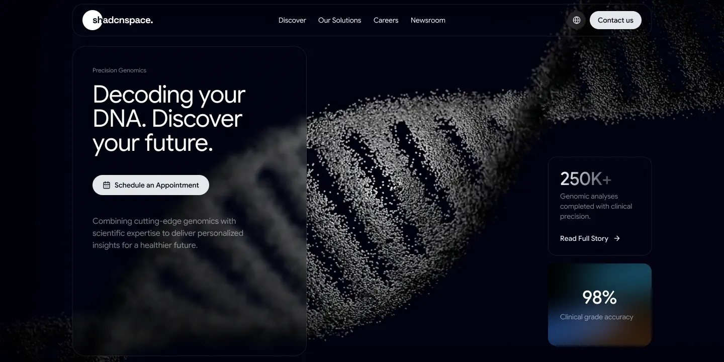 Hero 28 - Precision Genomics Hero Section