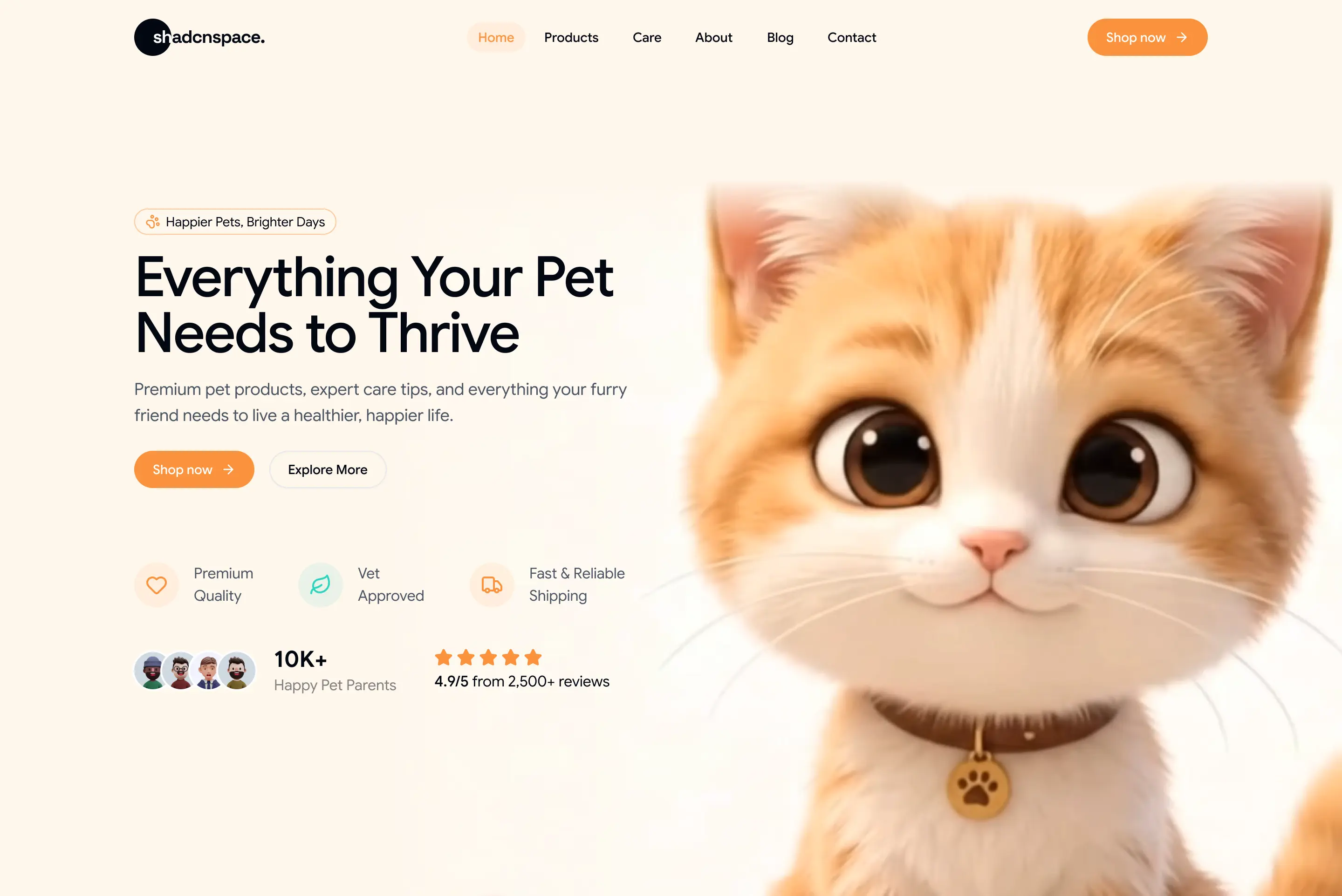 Hero 40 - Pet Care Cursor Hero