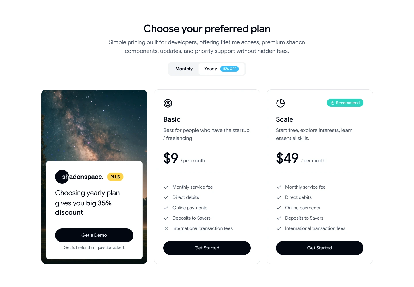 Pricing 04 - Highlighted Plan Pricing