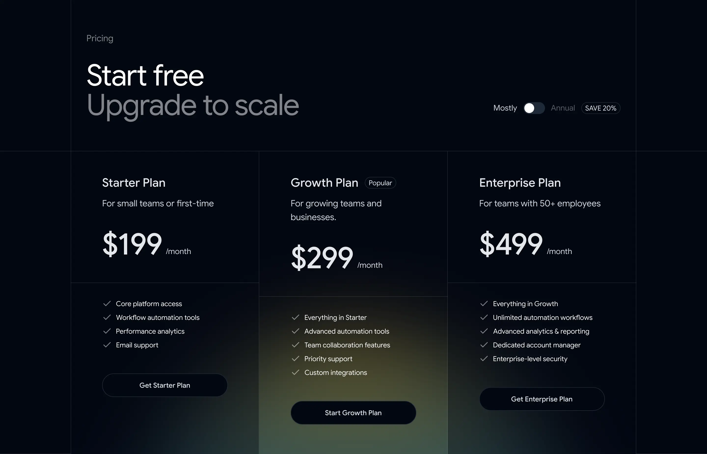 Pricing 08 - Modern SaaS Pricing