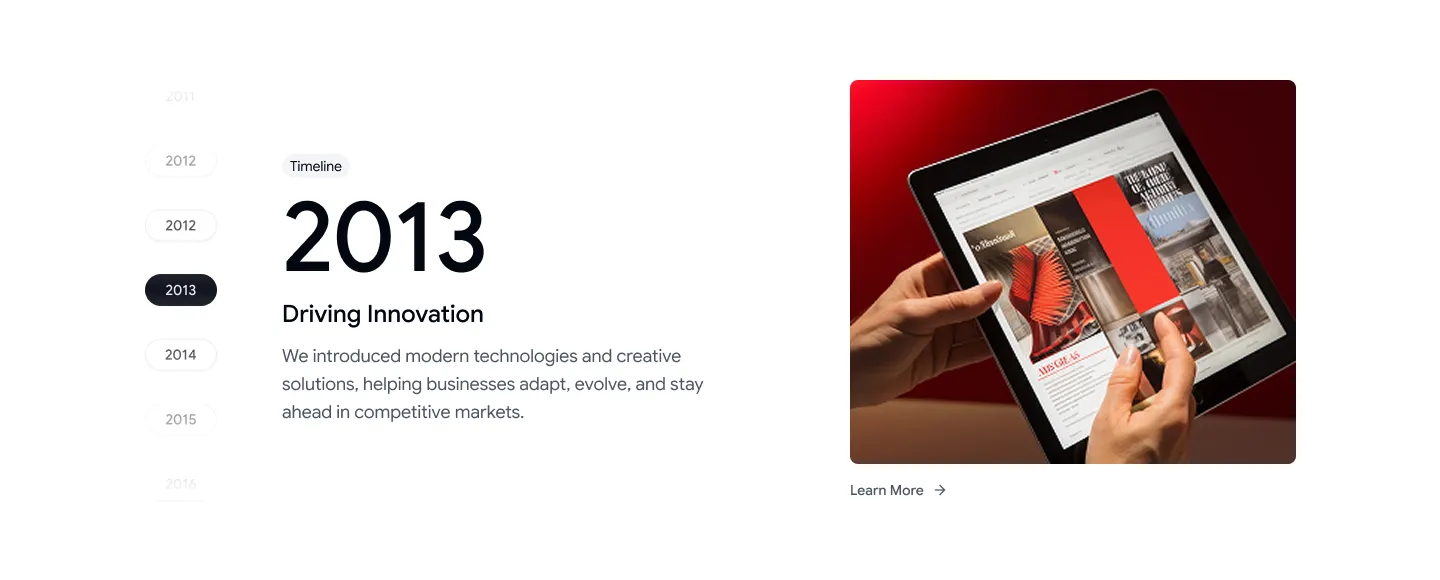 Timeline 02 - Interactive Timeline