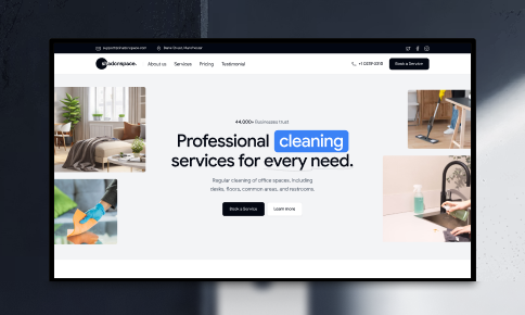Cleaning Service Landing Page