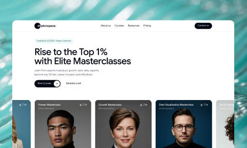 Education Landing Page