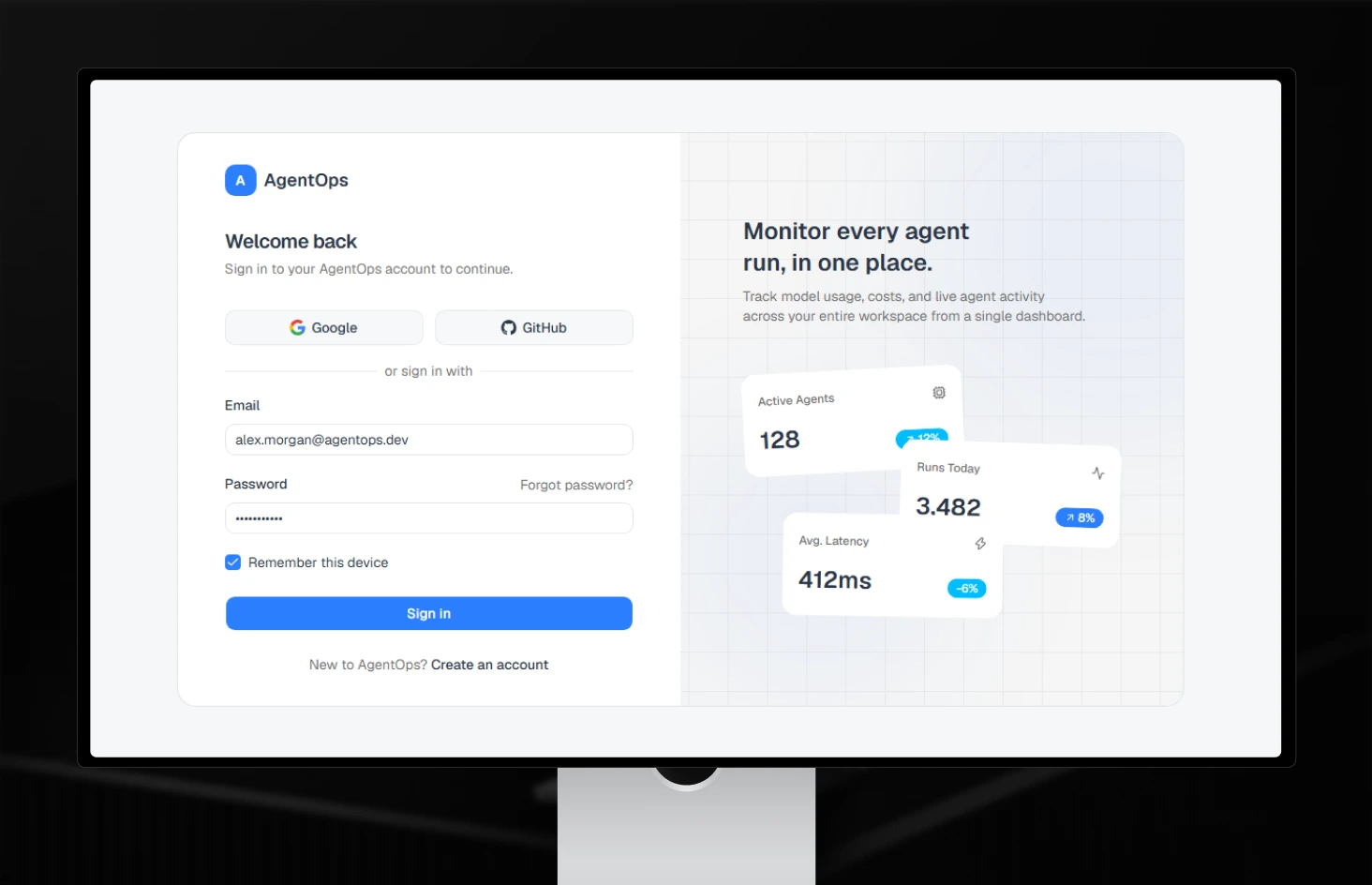 AI Agent Ops - Monitoring Dashboard Template screenshot 4