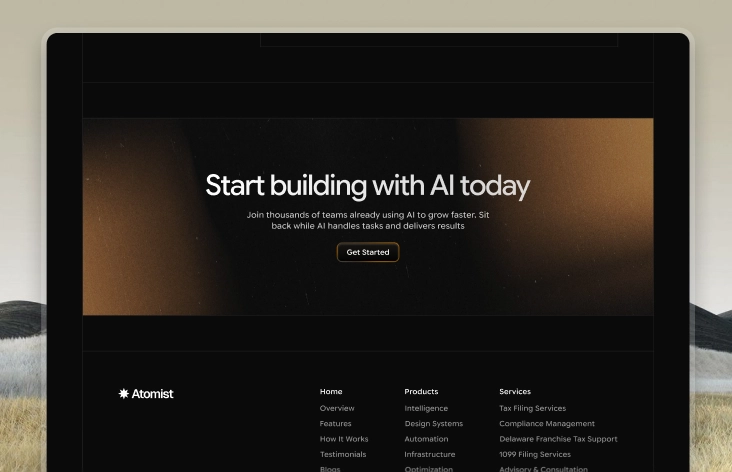 Atomist - Shadcn SaaS Landing Page Template screenshot 4