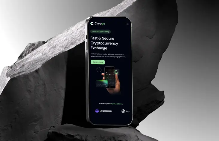 Crypgo - Shadcn UI Crypto Landing Page Template screenshot 2