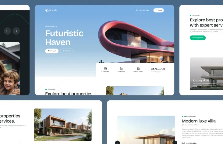 Homely - Shadcn Real Esate & Property Website Template screenshot 2