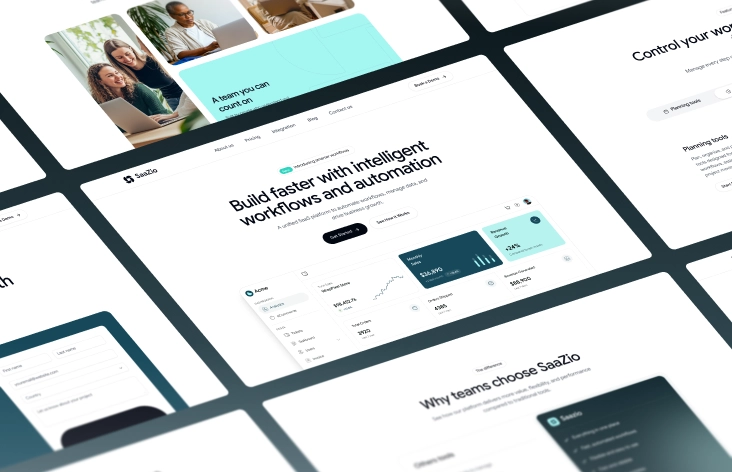 Saazio - Shadcn SaaS Product Website Template screenshot 2